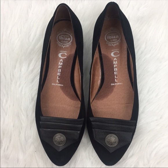 Jeffery Campbell black button flats - Picture 2 of 6
